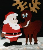 Weihnachtsmann mit Elch